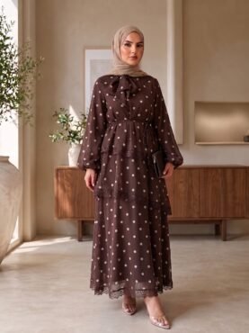 Mocha Dots Dress